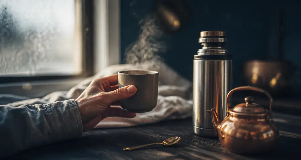 Boire de l eau chaud le matin : tasse chaude vapeur, transit