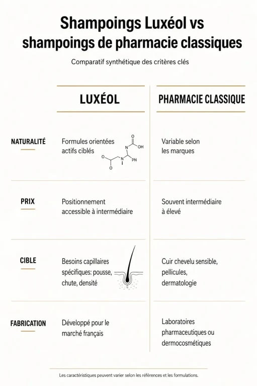 Comparatif des shampoings Luxéol et concurrents pour choisir son soin capillaire