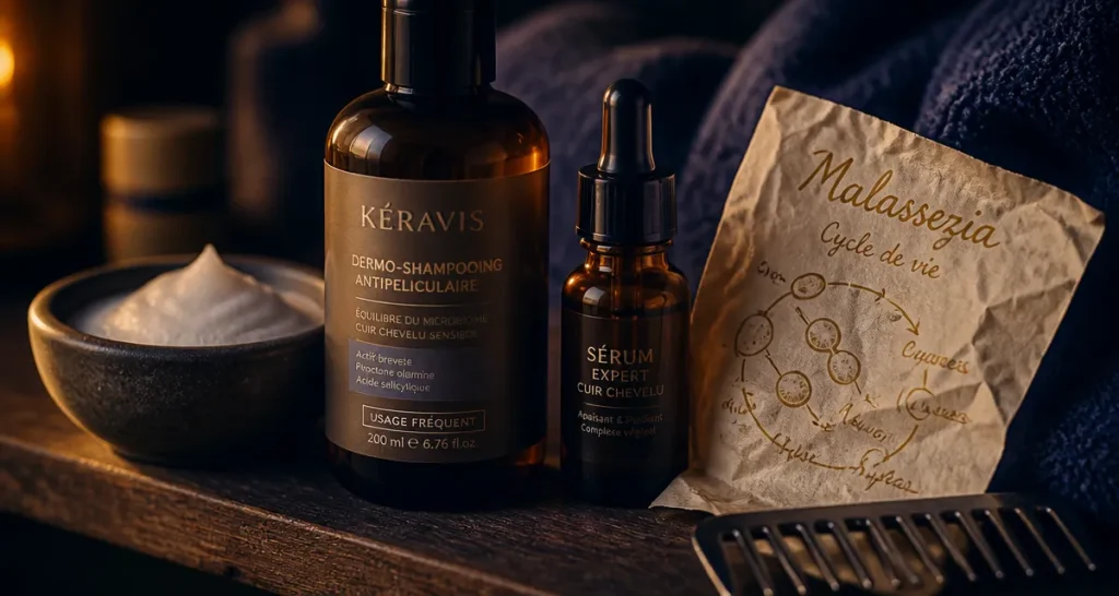 Meilleur shampoing dermite séborrhéique : mousse et actifs anti-plaques