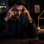 retrouver de l energie mentale homme pensif appartement