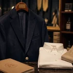 Style bcbg homme : blazer bleu marine, tenue chic non déguisée