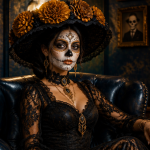 Tatouage catrina signification femme maquillée Catrina
