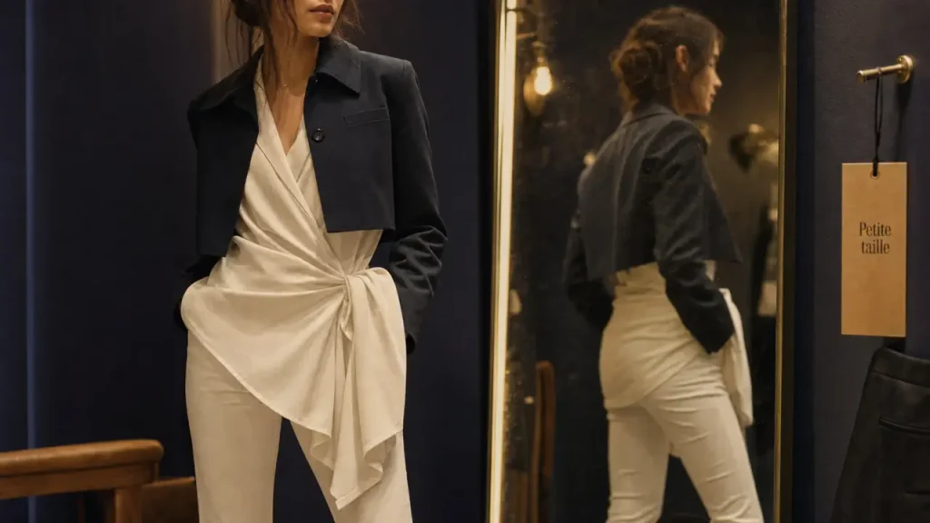 1m50 mode femme petite taille : coupes rééquilibrent la silhouette