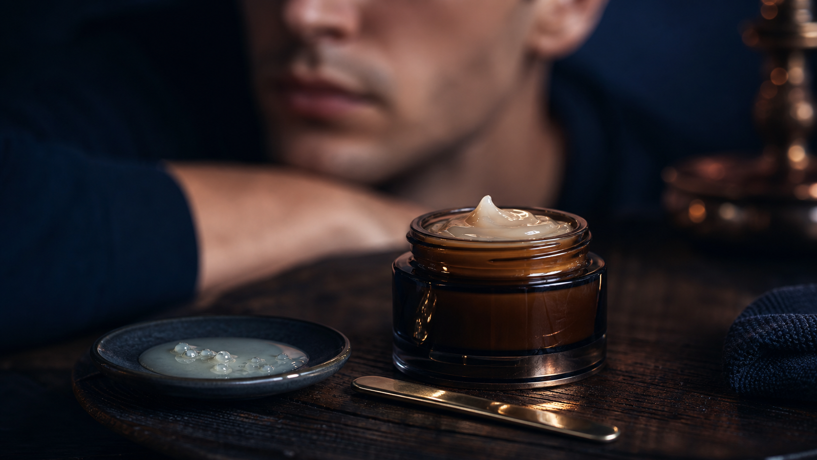 Crème de nuit peau grasse : pot gel-crème hydratant, sans briller
