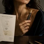 Parfum eclat de femme, yuzu-grenade et phéromones, flacon 10 ml près du cou