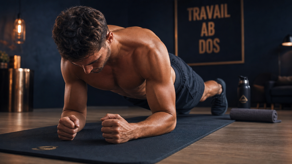 Programme abdos homme maison : 3 séances 20 minutes, planche