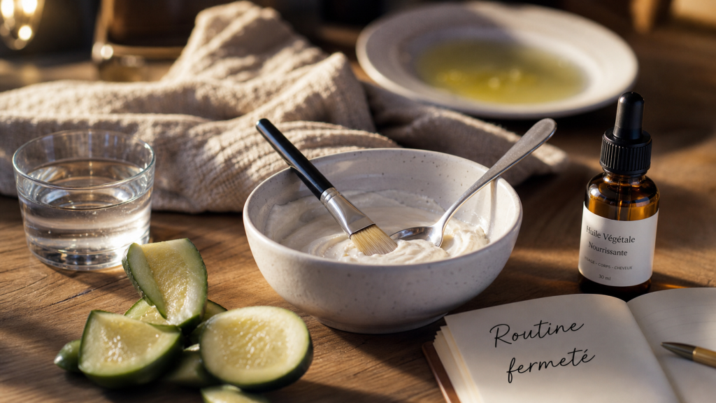 Remede de grand-mere pour raffermir la peau : masque au blanc d’œuf et huile végétale