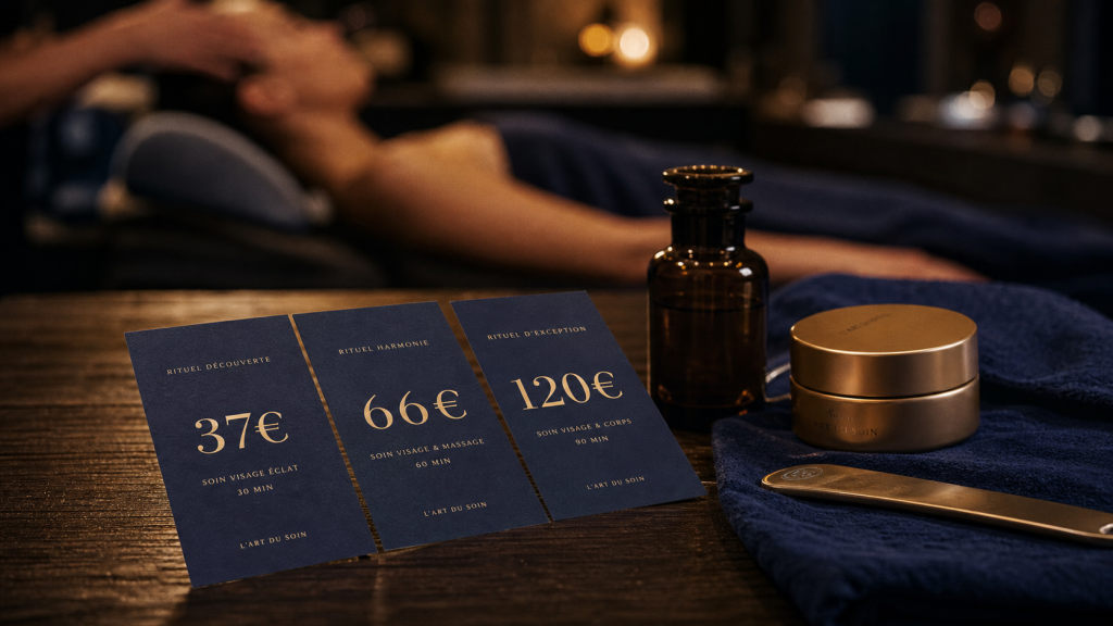 Soin du visage prix 37€ à 120€ : tarifs spa