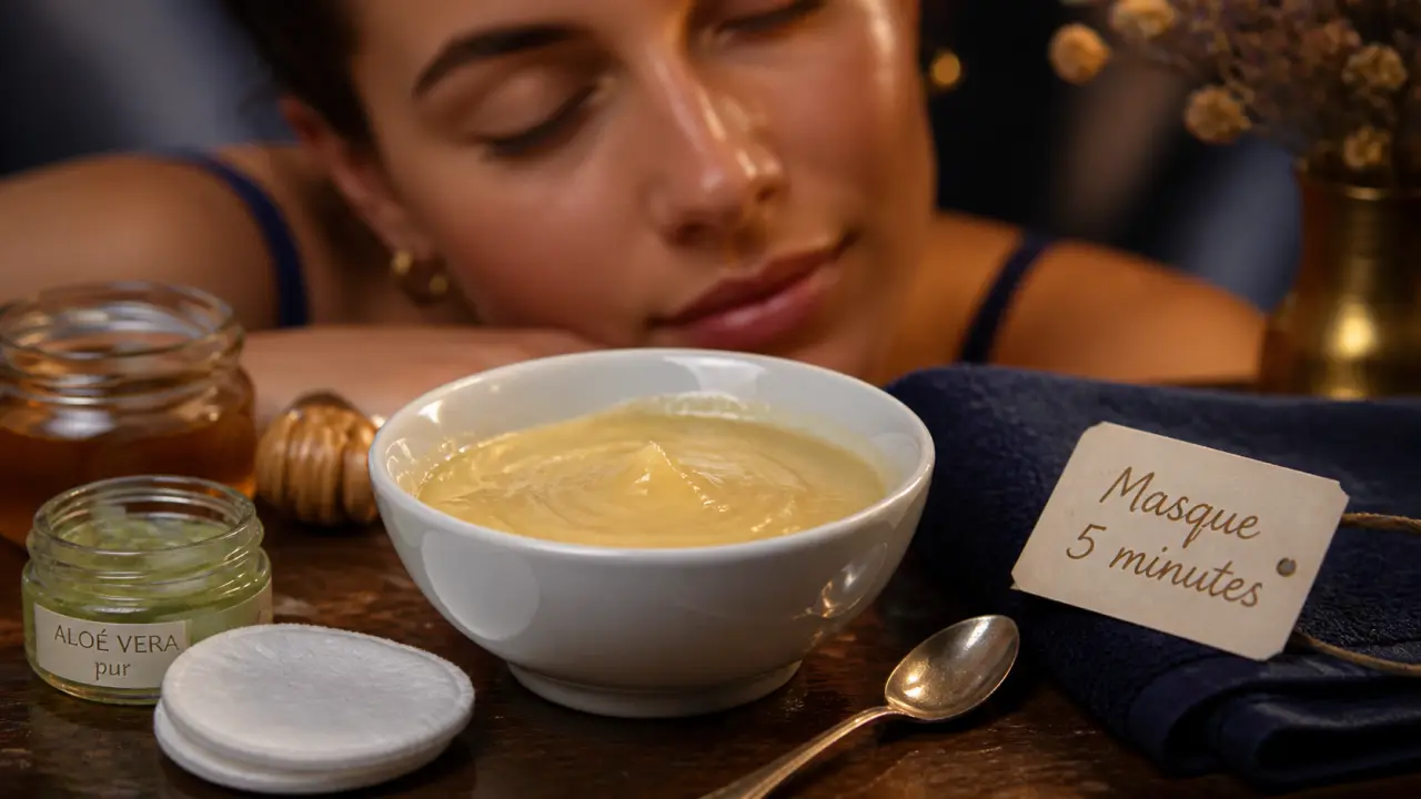 Comment faire un masque visage maison hydratant miel-yaourt