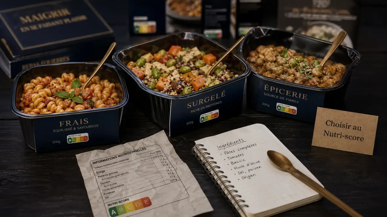 Repas minceur tout prêt grande surface : frais, surgelé ou épicerie