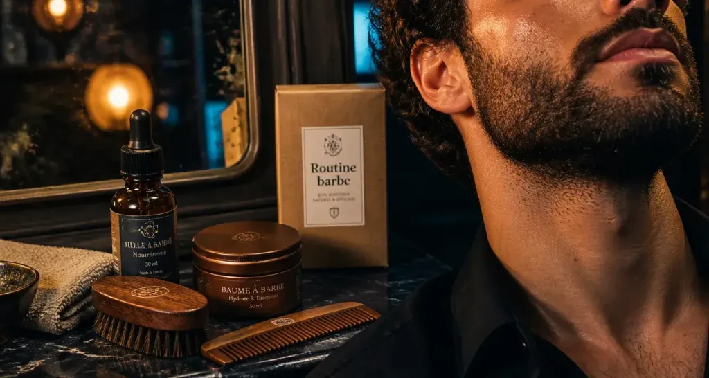 Soin barbe : huiles et brosse pour barbe douce