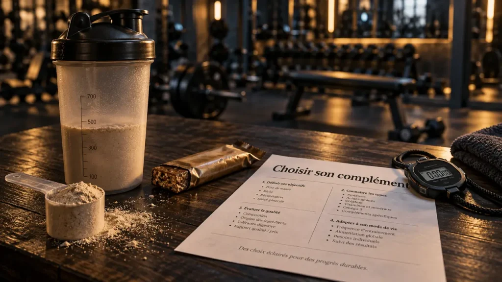 Compléments alimentaires muscu : choisissez selon votre objectif, pas selon la promesse
