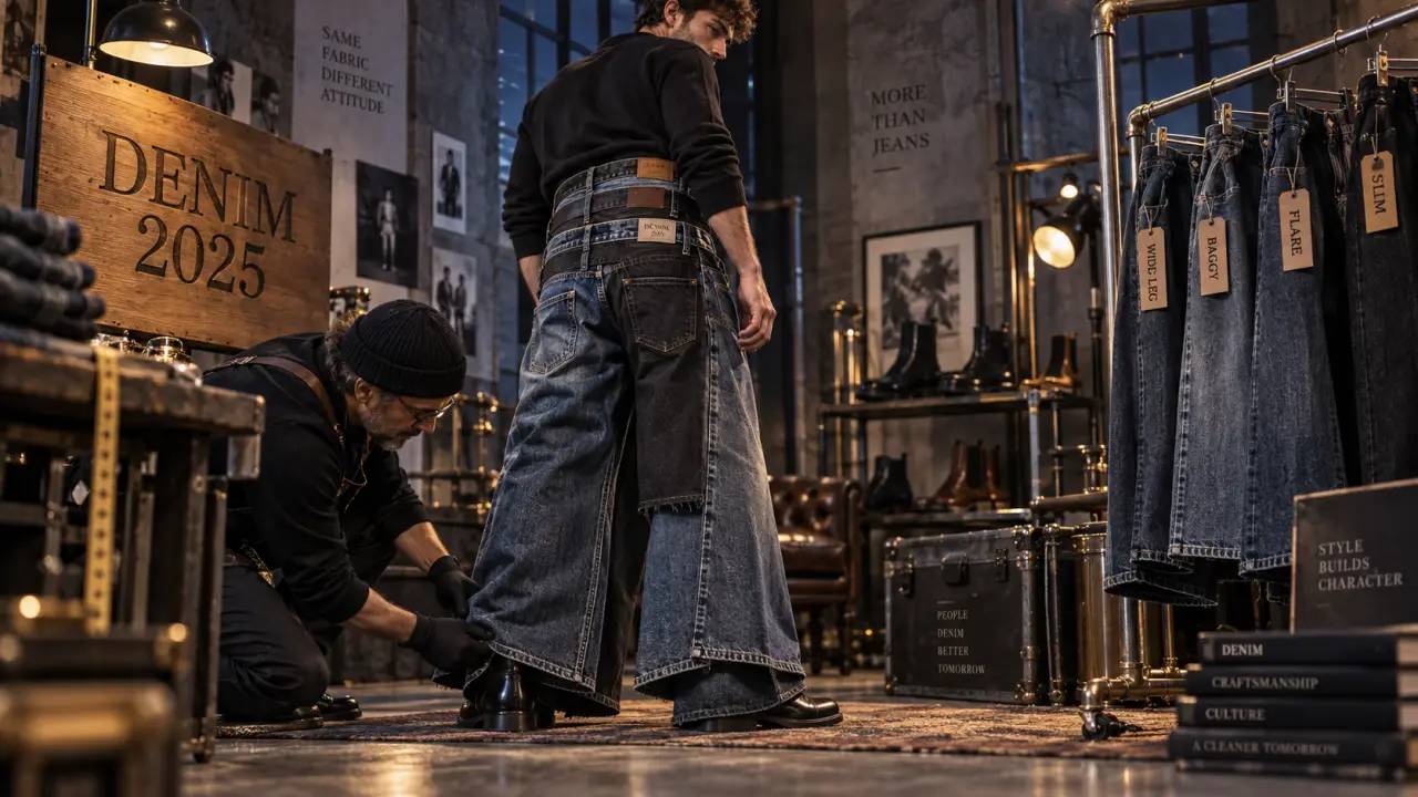 Mode jean homme 2025 : wide leg, baggy, slim